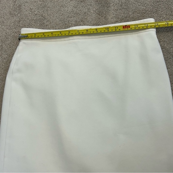 Gucci ivory white pencil skirt stretch lined Sz 46 - Picture 12 of 14